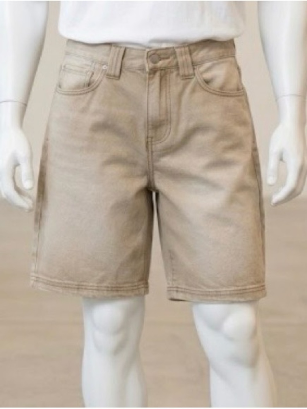 PacSun Casual Beige Denim Shorts